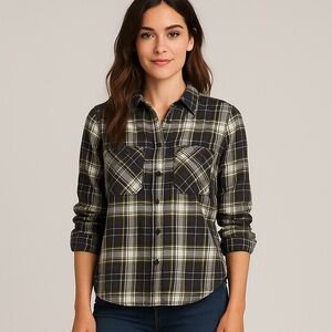 Denim & Supply Ralph‎ Lauren women’s plaid flannel Cabincore button down shirt